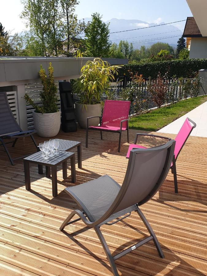 L'Appartement Jardin Avec Vue Montagnes Sevrier Ngoại thất bức ảnh